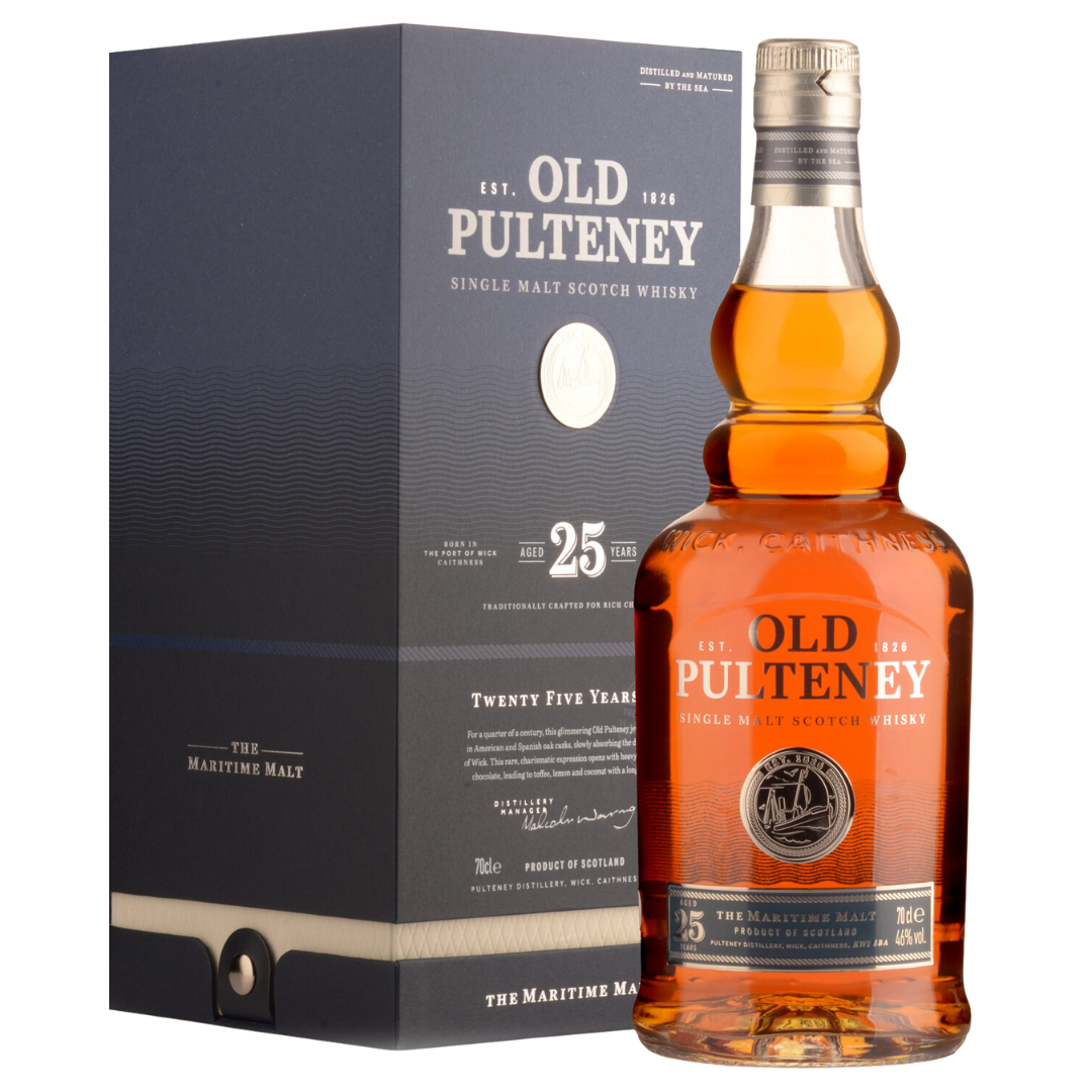 Old Pulteney 25 Year Old Single Malt Scotch Whisky 700ml