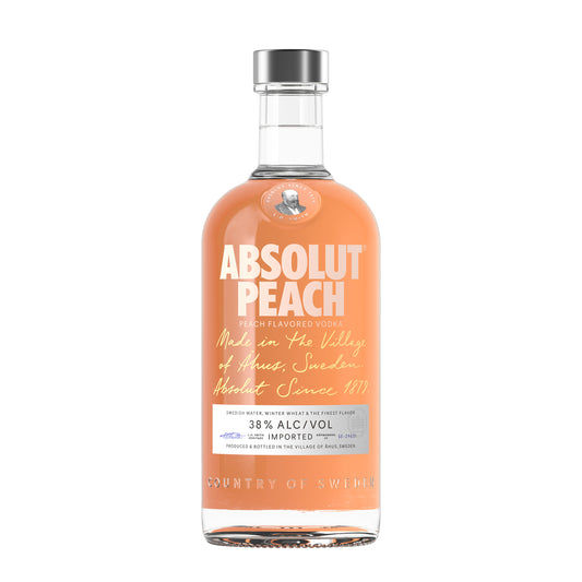 Absolut Peach Vodka 700ml - Boozeit.com.au