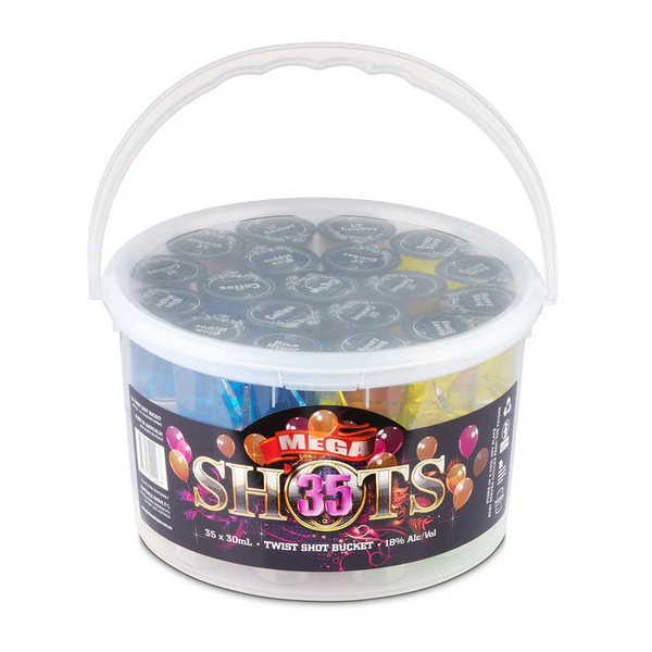 35 Shots Mega Shot Bucket 35 x 30ml – Boozeit.com.au