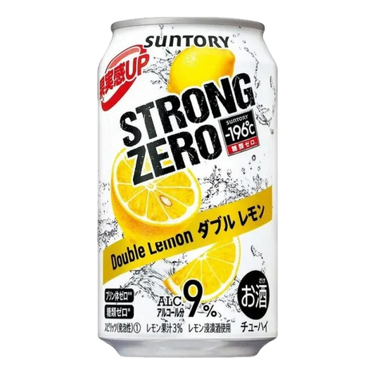 Suntory Strong 9% Zero -196 Double Lemon Cans 350ml