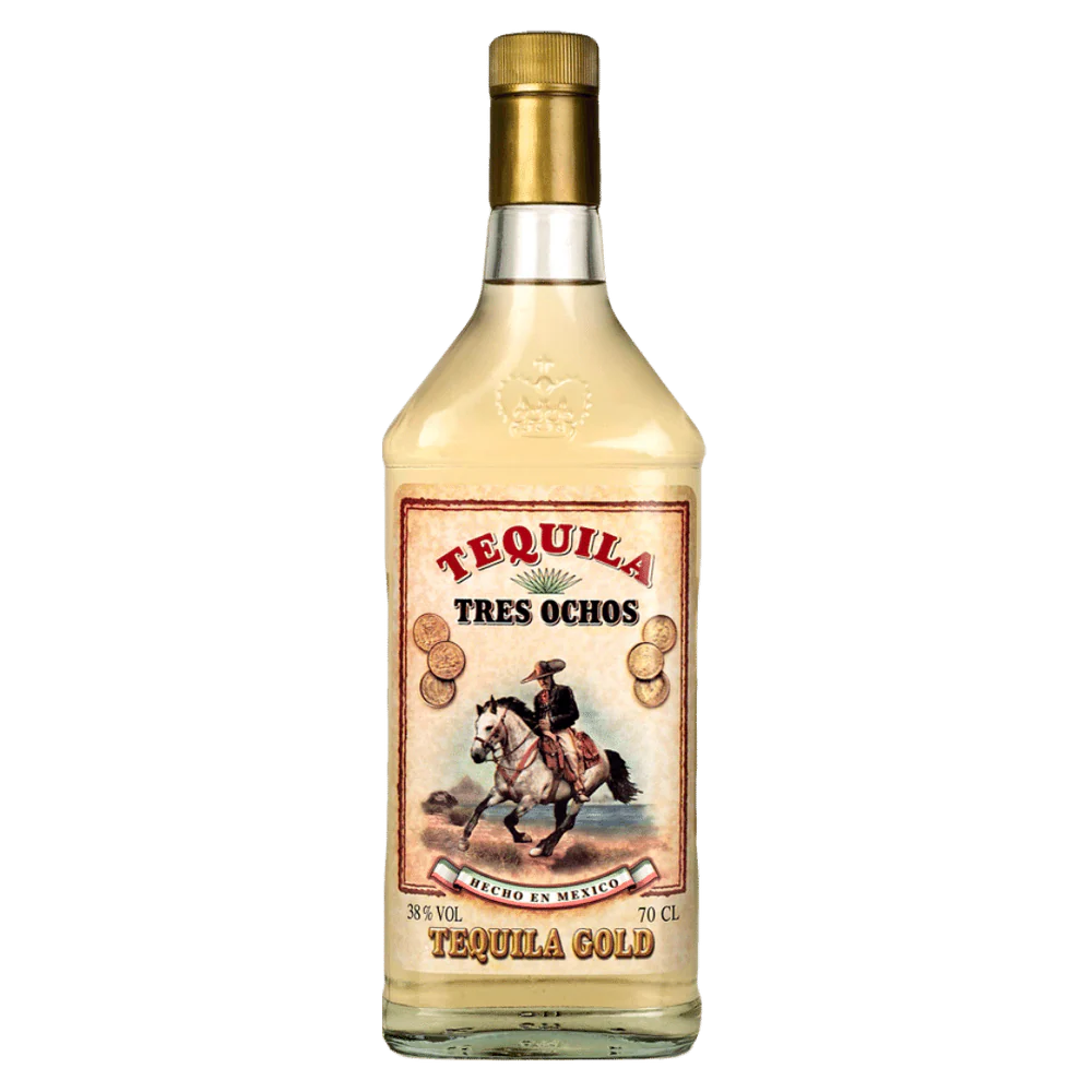 Tres Ochos Gold Tequila 700ml - Boozeit.com.au
