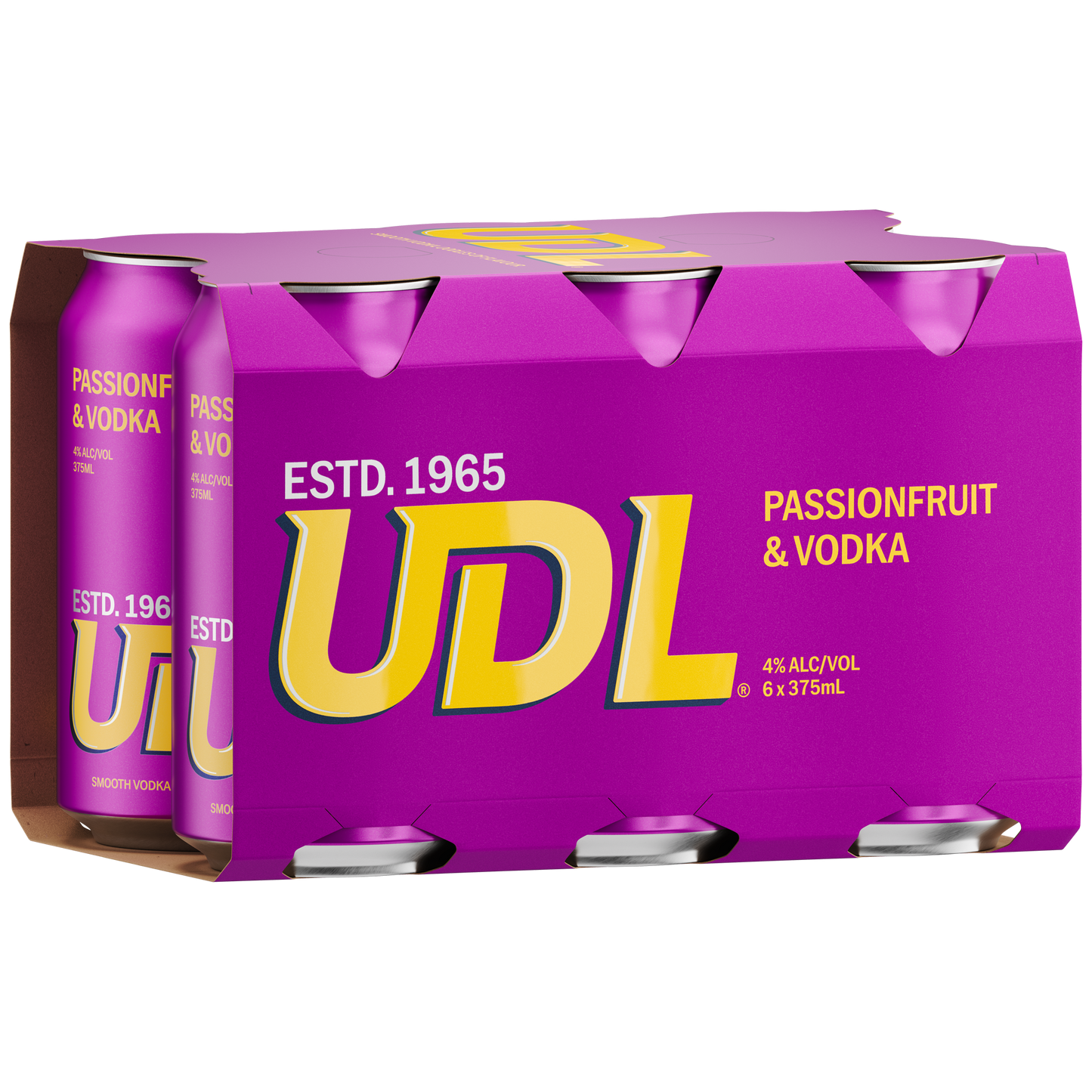 UDL Passionfruit & Vodka Cans 375ml