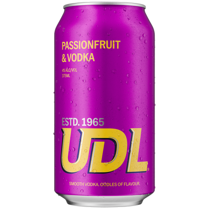 UDL Passionfruit & Vodka Cans 375ml