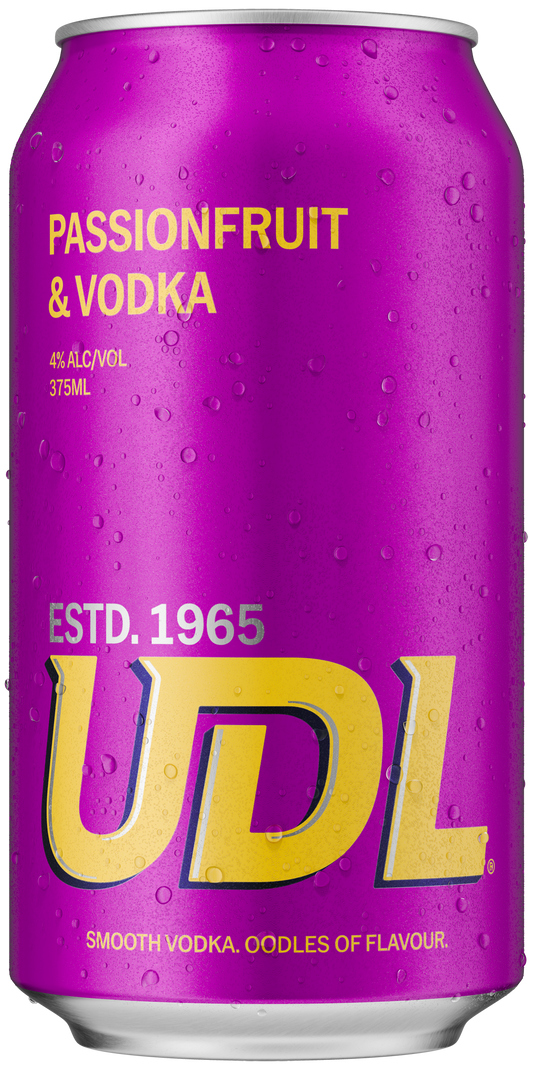 UDL Passionfruit & Vodka Cans 375ml