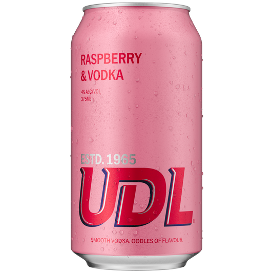 UDL Raspberry & Vodka Cans 375ml
