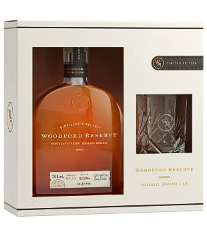 Woodford Reserve Bourbon + Whisky Glass Gift Pack 700ml