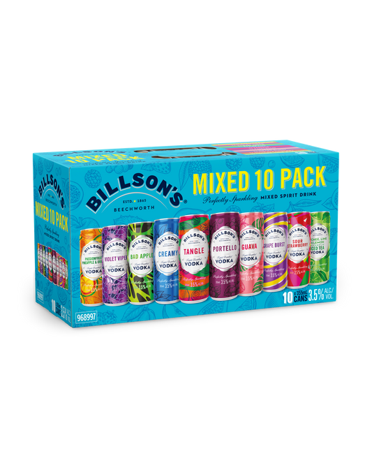 Billson’s Vodka Mixed 10 Pack Cans 355ml