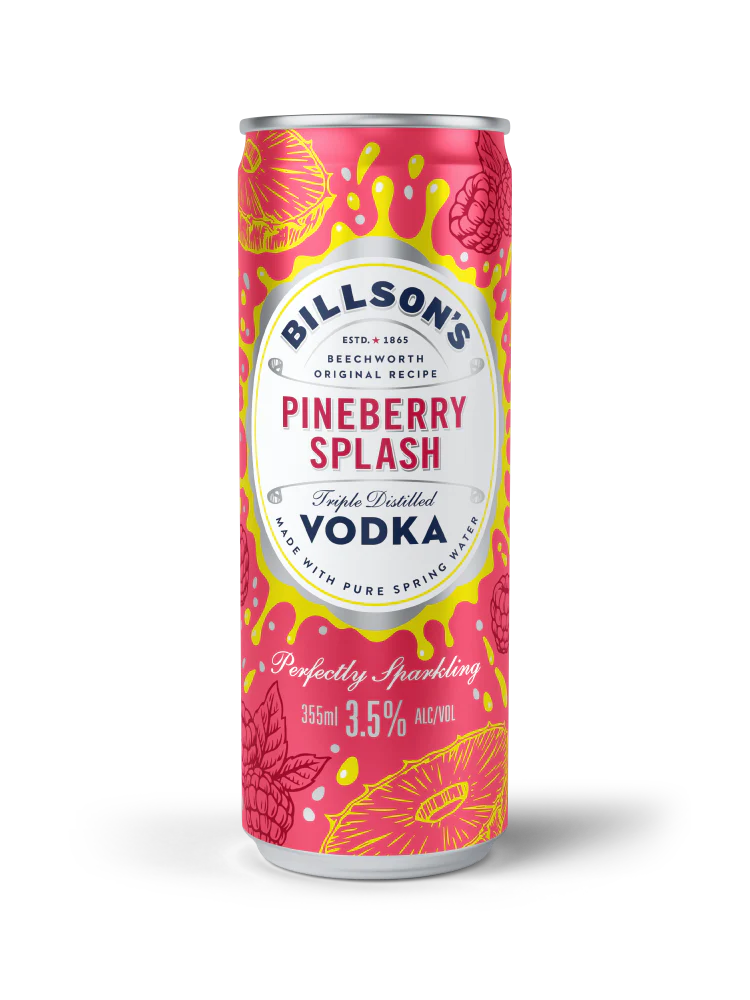 Billson's Vodka Pineberry Splash 355ml
