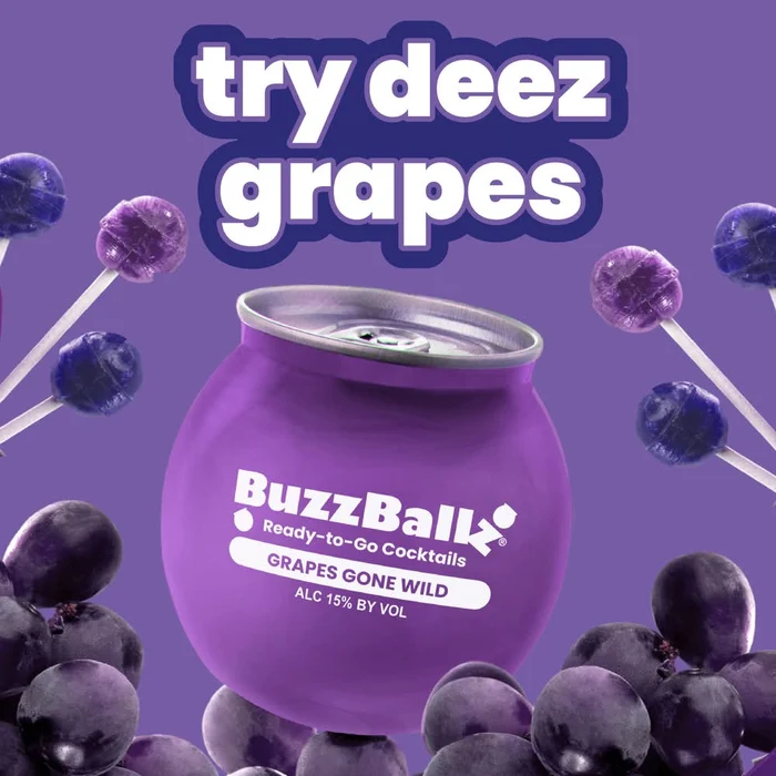 Buzzballz Grape Gone Wild Cocktail 200ml