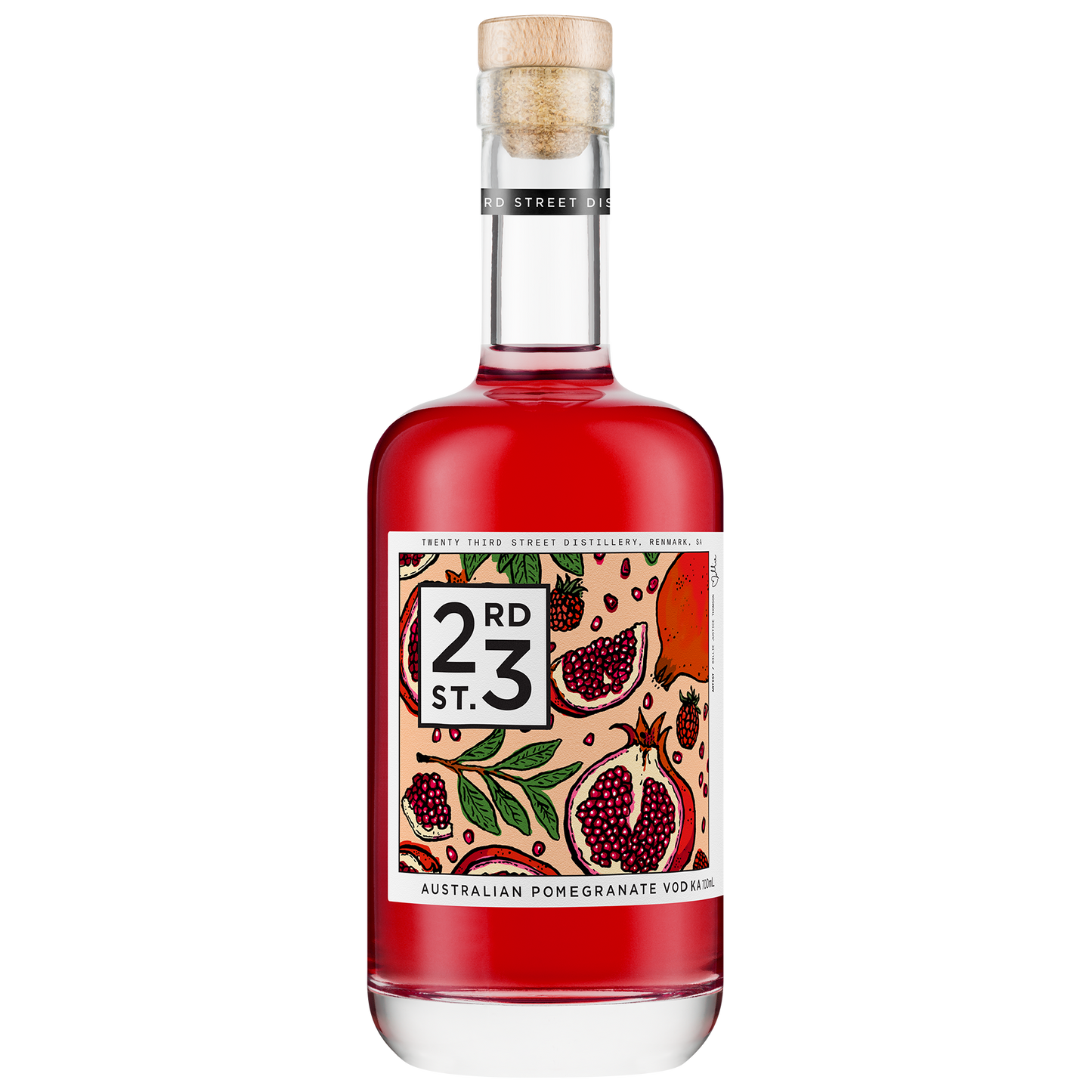 23rd Street Distillery Pomegranate Vodka 700ml