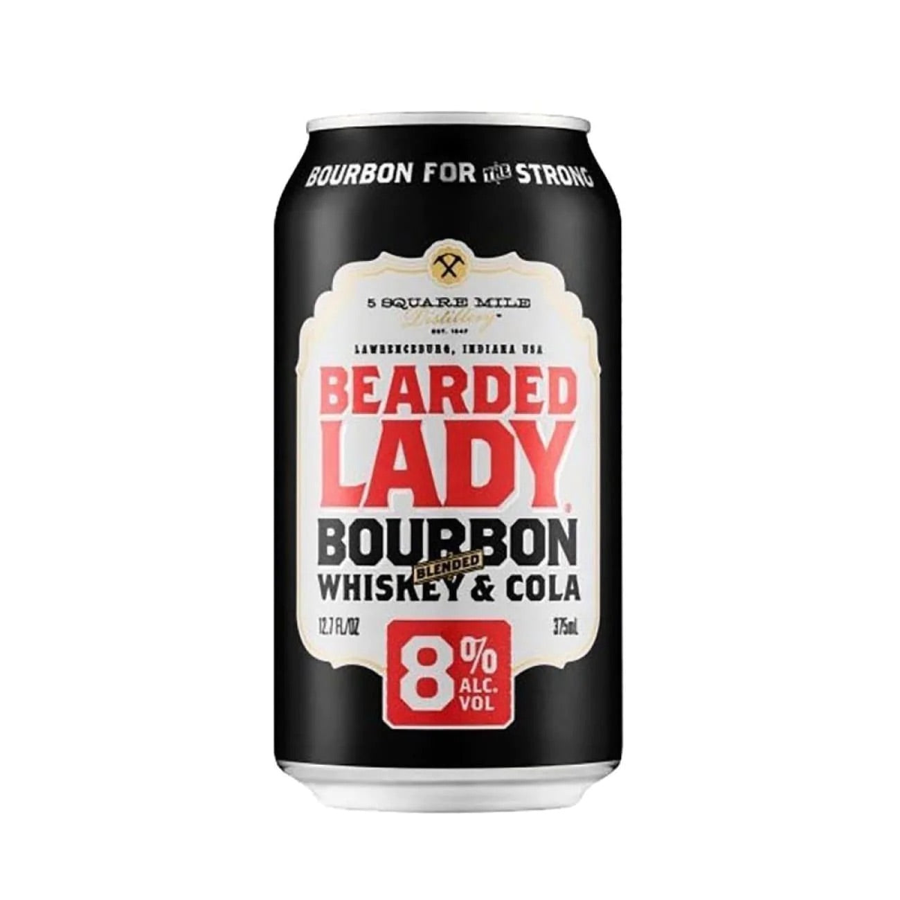Bearded Lady Bourbon Whiskey & Cola 8% Cans 375ml