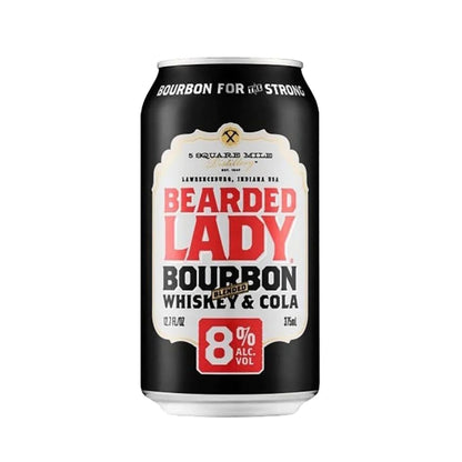 Bearded Lady Bourbon Whiskey & Cola 8% Cans 375ml
