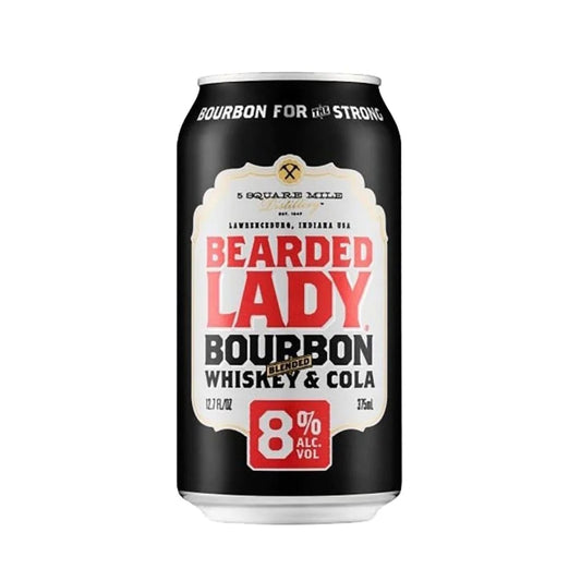 Bearded Lady Bourbon Whiskey & Cola 8% Cans 375ml