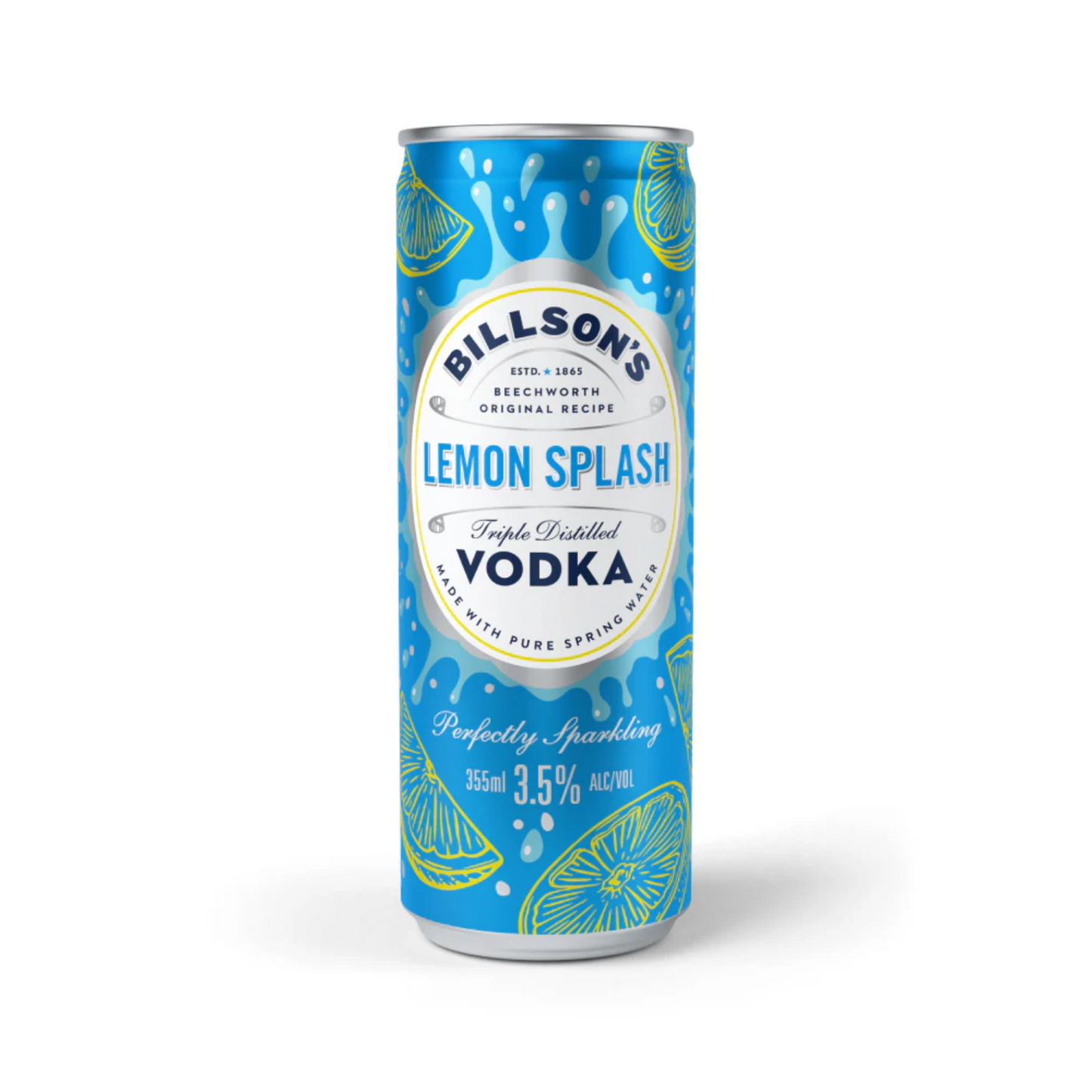 Billson's Vodka Lemon Splash Cans 355ml