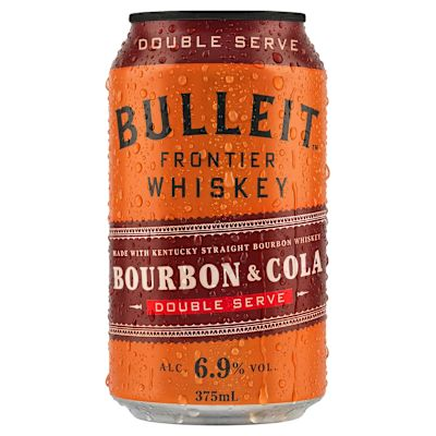 Bulleit Bourbon & Cola Double Serve 6.9% Cans 375ml