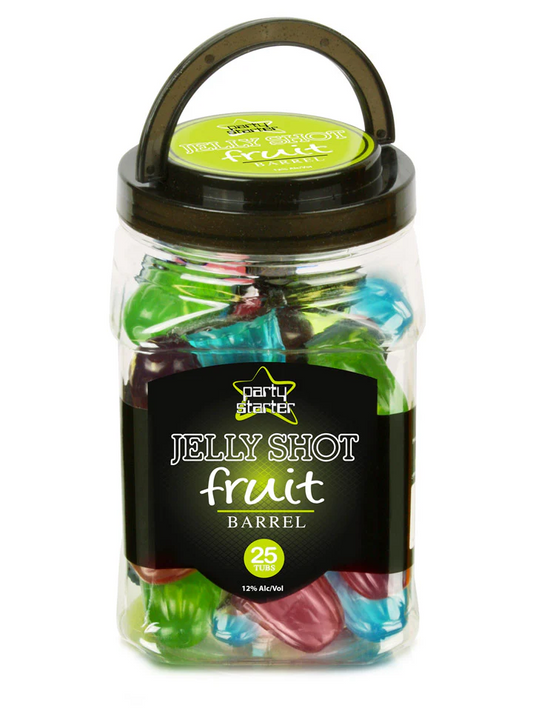 Party Starter Jelly Shot Fruit Barrel 25 x Shots 30ml - Boozeit.com.au