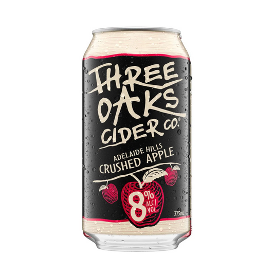 Three Oaks Crushed Apple Cider 8% 10 Pack Cans 375ml