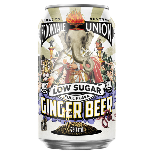 Brookvale Union Ginger Beer Low Sugar Cans 330ml
