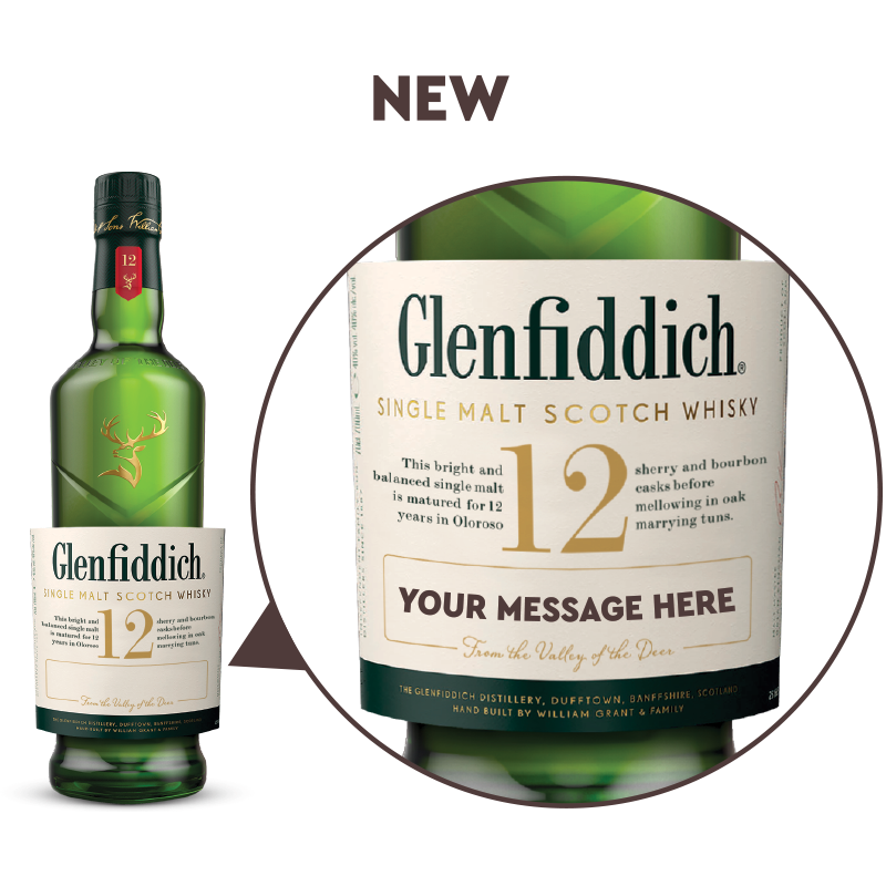 Glenfiddich 12 Year Old Single Malt Scotch Whisky 700ml