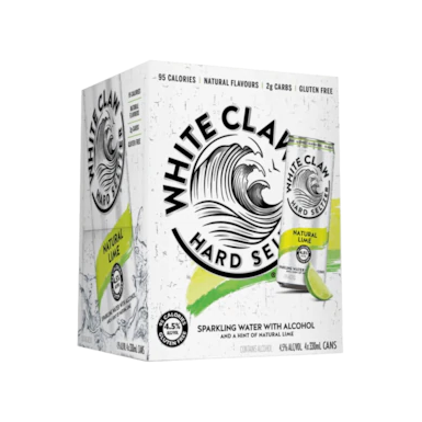 White Claw Seltzer Natural Lime Cans 330ml