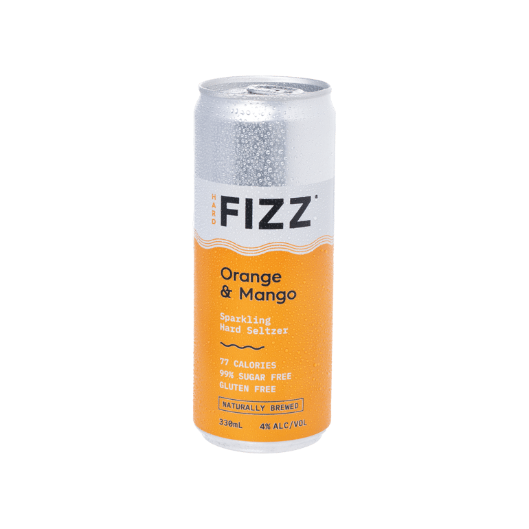 Hard Fizz Orange & Mango Seltzer Cans 330ml