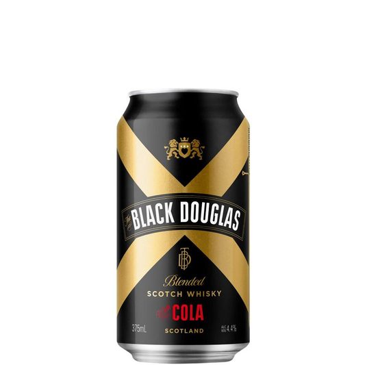 Black Douglas Blended Scotch Whisky and Cola 4.4% Cans 375ml