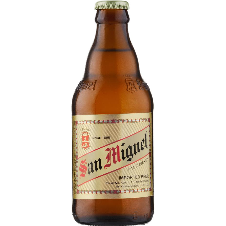 San Miguel Pale Pilsen 330ml - Boozeit.com.au