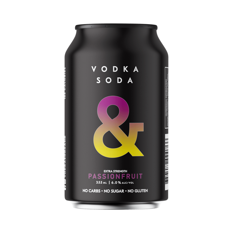 Vodka Soda & Passionfruit 6.0% 355ml