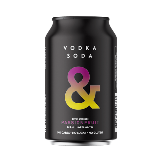 Ampersand Vodka Soda & Passionfruit 6.0% Cans  330ml