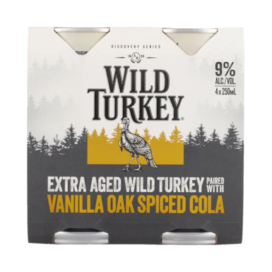 Wild Turkey Extra Aged Spiced Cola Cans 250ml