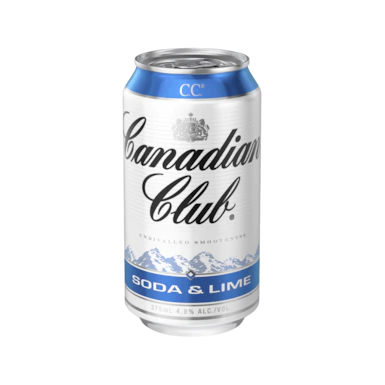 Canadian Club Soda & Lime 375ml