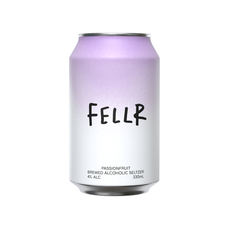 FELLR Passionfruit Brewed Alcoholic Seltzer Cans 330ml