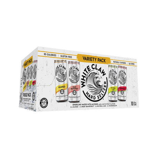 White Claw Hard Seltzer Variety 10 Pack Cans 330ml