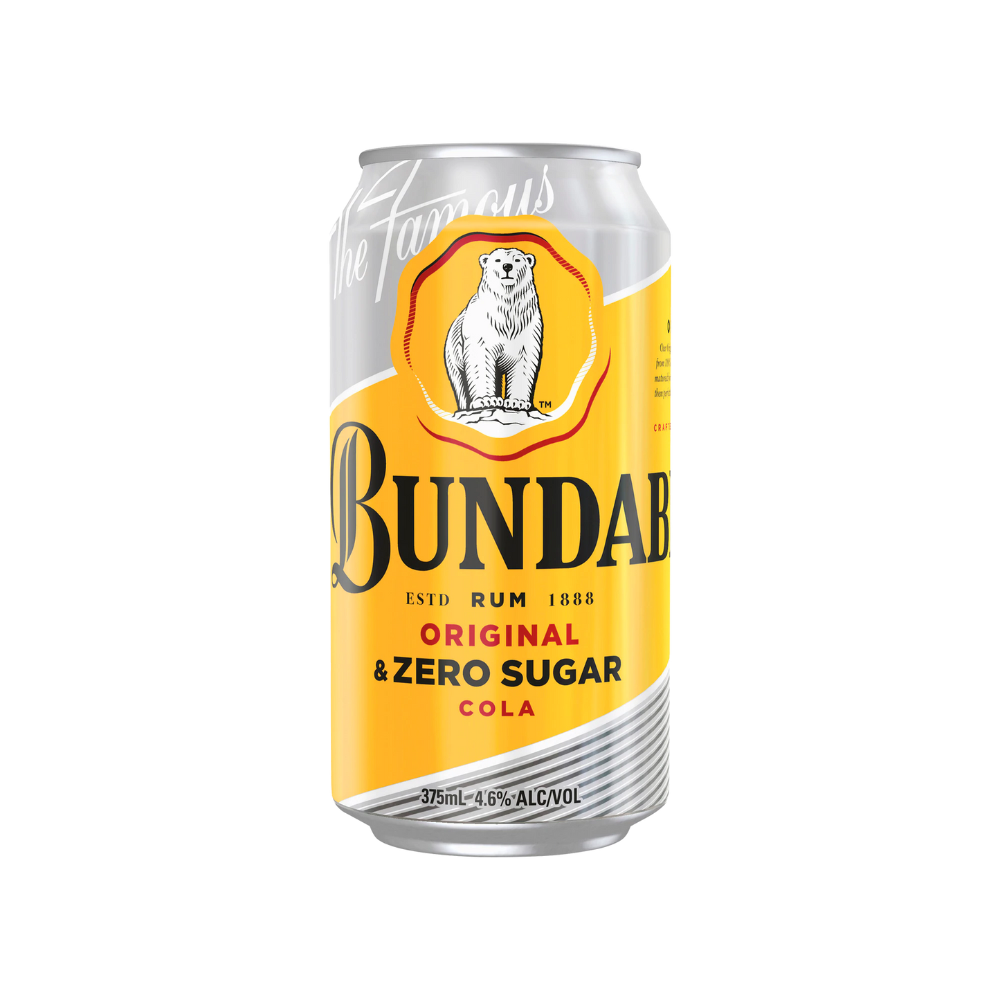 Bundaberg Original Rum & Zero Sugar Cola Cans 375ml