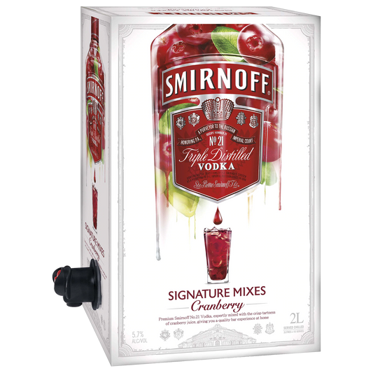 Smirnoff Signature Serves Cranberry 2L