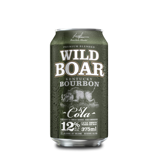 Wild Boar Bourbon & Cola 12% Cans 375ml