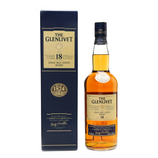 The Glenlivet 18 Year Old Single Malt Scotch Whisky 43% Very Old Bottling 700ml