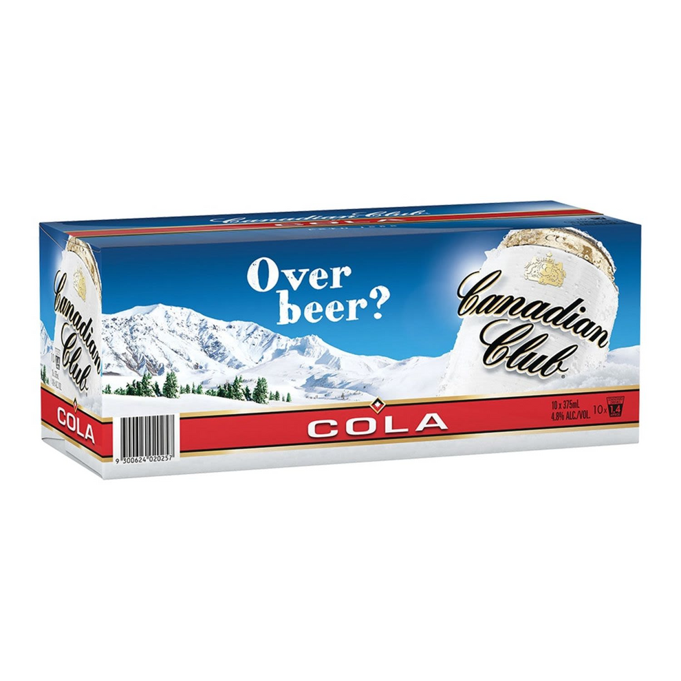 Canadian Club & Cola 10 Pack Cans 375ml – Boozeit.com.au
