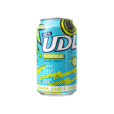 UDL Vodka Lemon Lime & Soda Cans 375ml