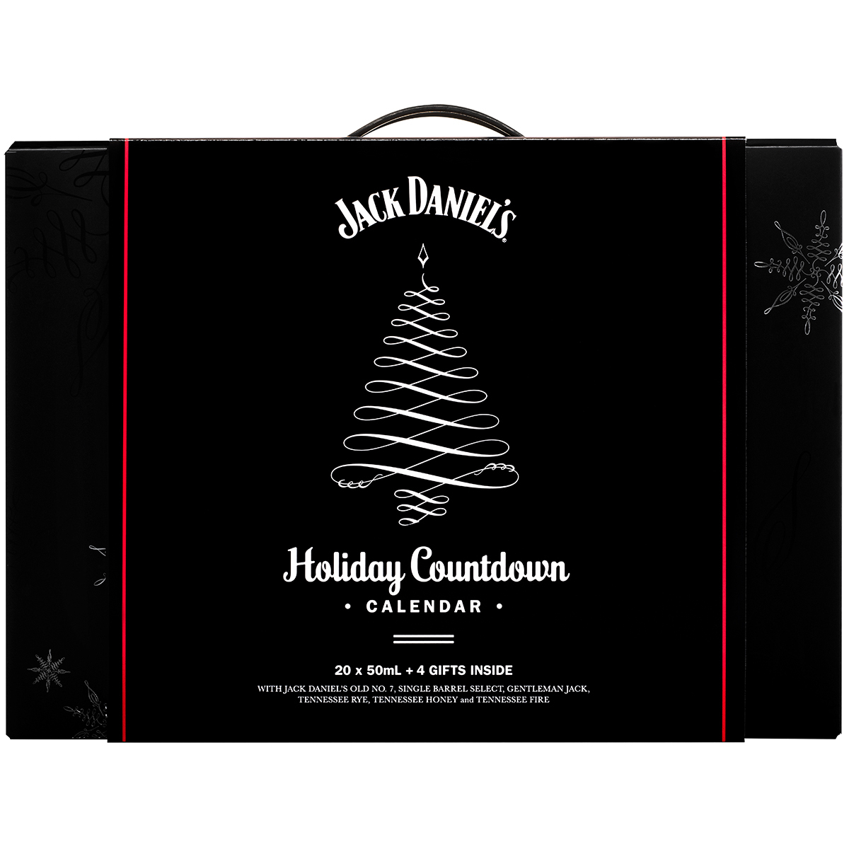 Jack Daniel's Tennessee Whiskey Holiday Countdown Calendar 20 X 50ml + 4 Gifts
