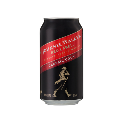 Johnnie Walker Red Label & Cola Cans 375ml