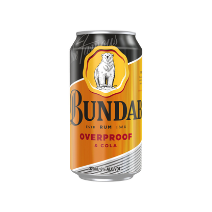 Bundaberg Rum Overproof & Cola Cans 375ml