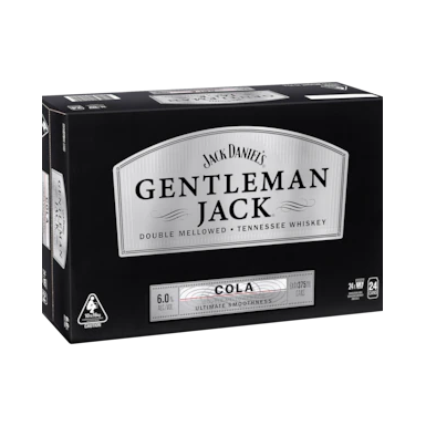 Gentleman Jack Rare Tennessee Whiskey & Cola Cans 375ml