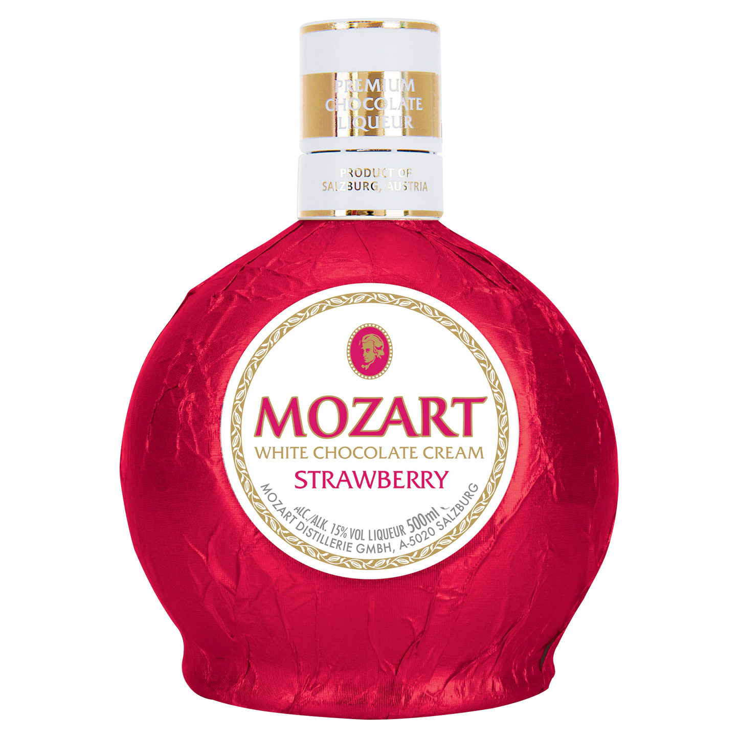 Mozart White Chocolate Cream Strawberry 500ml