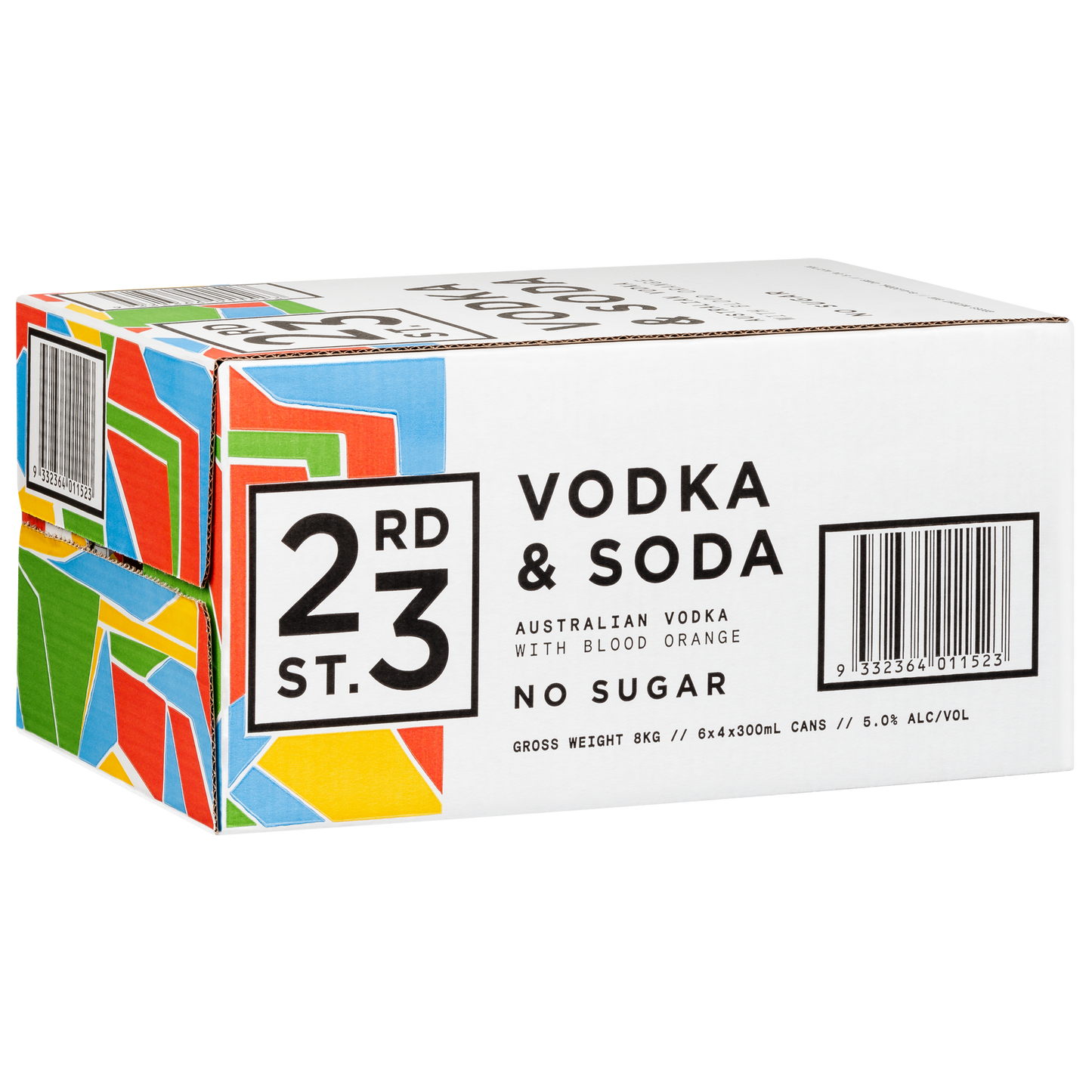 23rd Street Distillery Australian Vodka and Blood Orange Soda 300ml