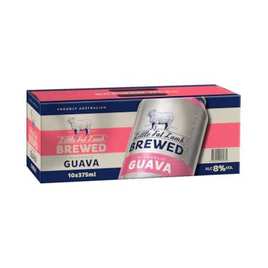Little Fat Lamb 8% Guava 10 Pack Cans 375ml