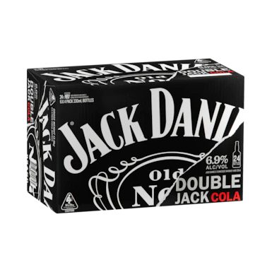 Jack Daniel's Tennessee Whiskey Double Jack & Cola Bottles 330ml
