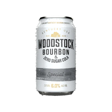 Woodstock Bourbon & Zero Sugar Cola 6% 375ml