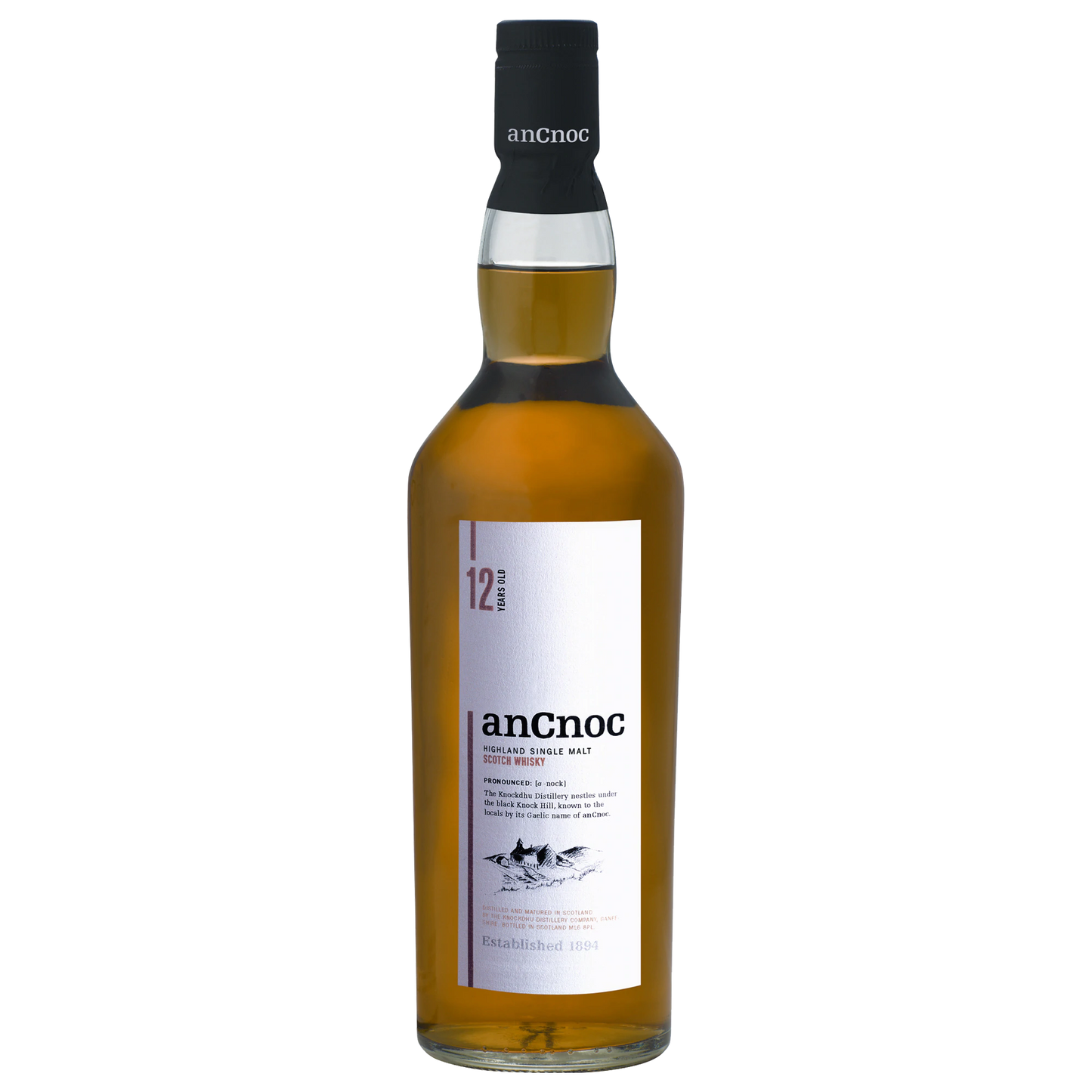 AnCnoc 12 Year Old Scotch Whisky 700ml