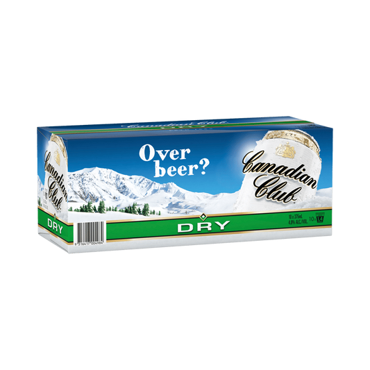 Canadian Club & Dry 10 Pack Cans 375ml